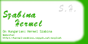 szabina hermel business card